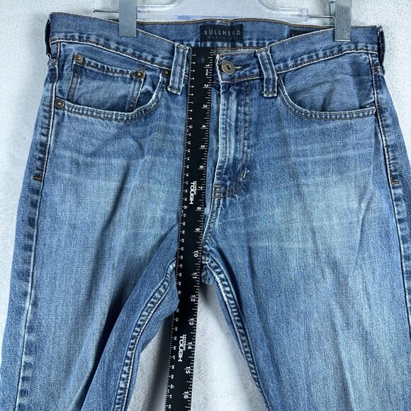 Bullhead Vintage Jeans Cropped Straight Slim Fit Womens Blue Size W32XL30 - Picture 7 of 10